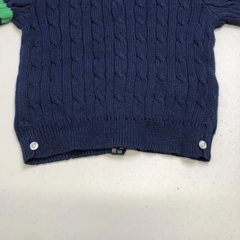 Gap Baby Cardigan Sweater Luxury Cotton Navy Blue Toddler 18-24 Months Y2K